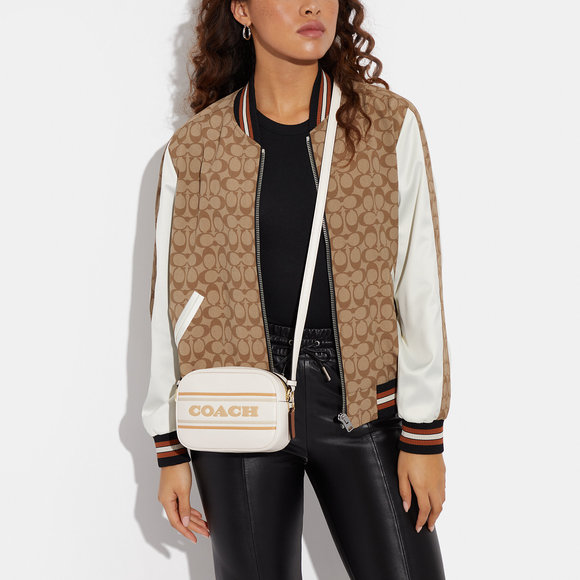 NWT Coach Outlet Mini Jamie Camera Bag With Coach Stripe - Picture 4 of 5